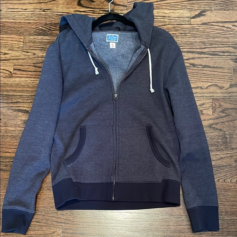 J. Crew Navy Blue Zip-Up Hoodie
